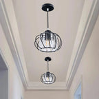 Lereks - Nordic Pendant Lamp with Spherical Glass - Black Design