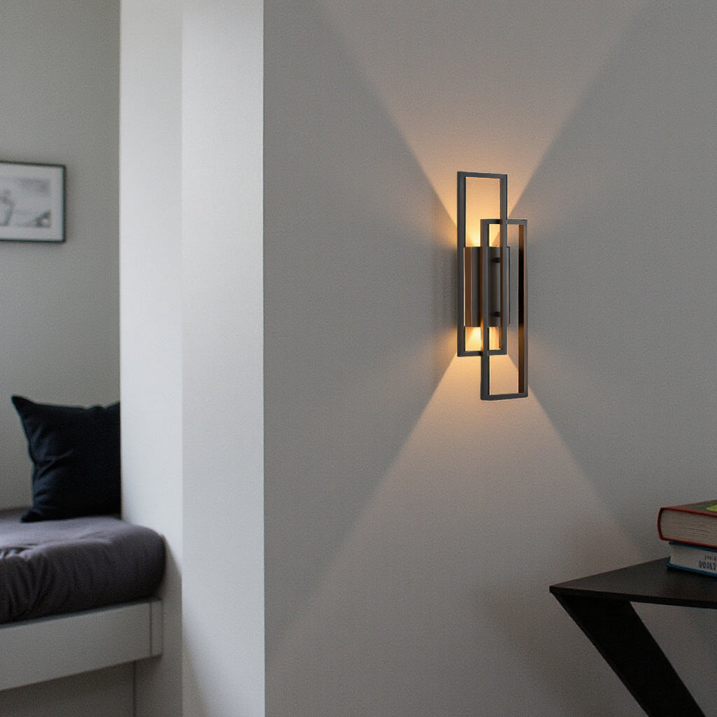 Lereks - Rectangular Geometric LED Wall Lamp