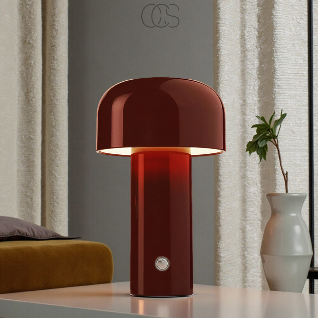 Lereks - Retro Table Lamp – wireless, dimmable & can be placed anywhere