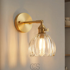Lereks - Retro Wall Lamp with Glass Tulip Shade