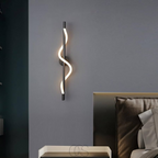Lereks - Slim LED wall lamp - Black aluminum