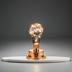 Lereks - Table Lamp with Light Bulb - Vintage Industrial Design