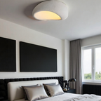 Lereks - Wabi-Sabi Fabric Ceiling Lamp - Polyform & Resin