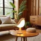 Lereks - Wooden Bird Lamp - Wireless Table Lamp with Warm Light