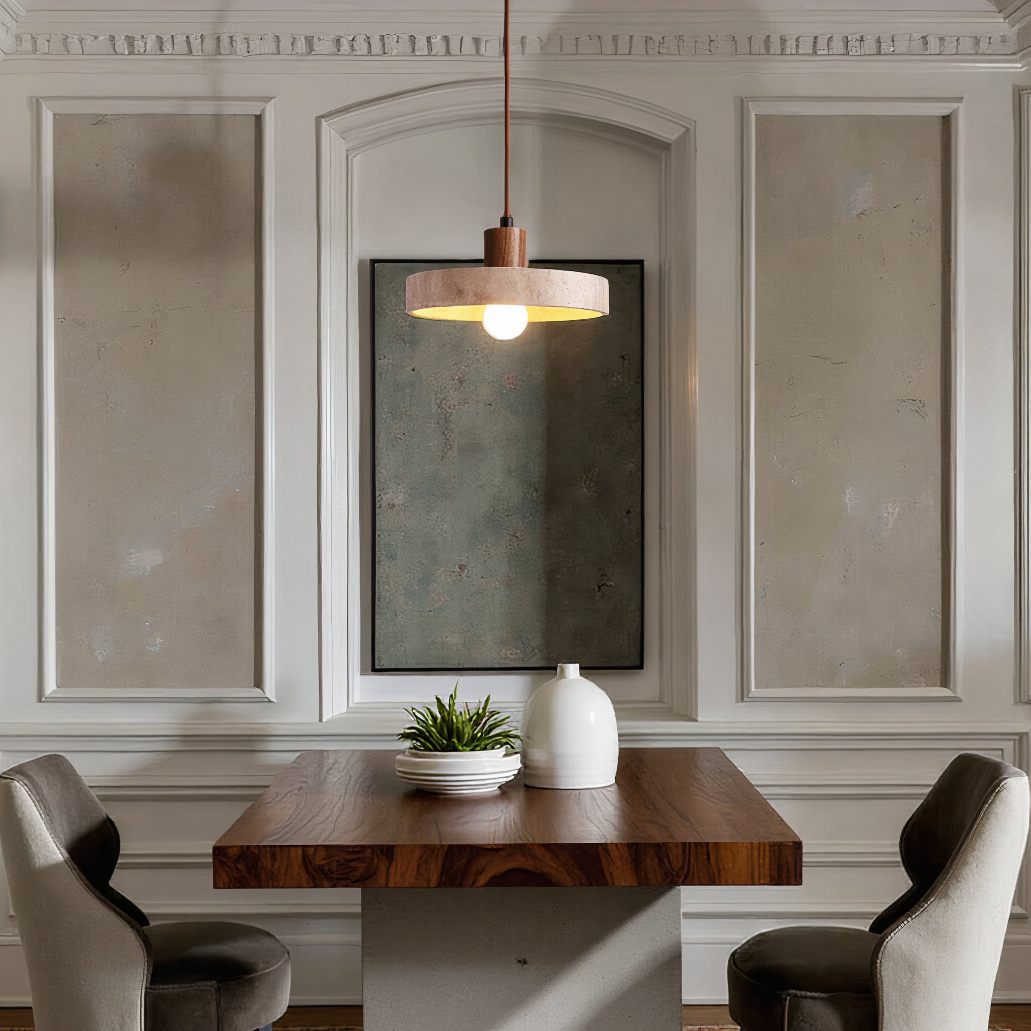 Lereks - pendant lamp in natural stone - Unique & Adjustable