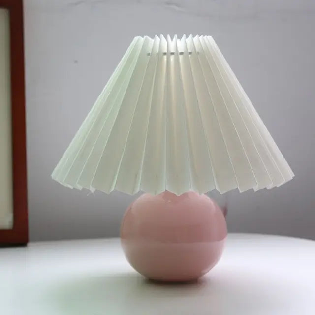 Maribel | Vintage Pleated Table Lamp