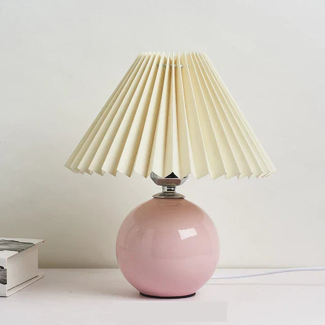 Maribel | Vintage Pleated Table Lamp