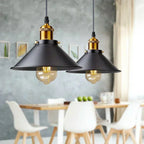 LumenVale | Retro Metal and Glass Pendant Light