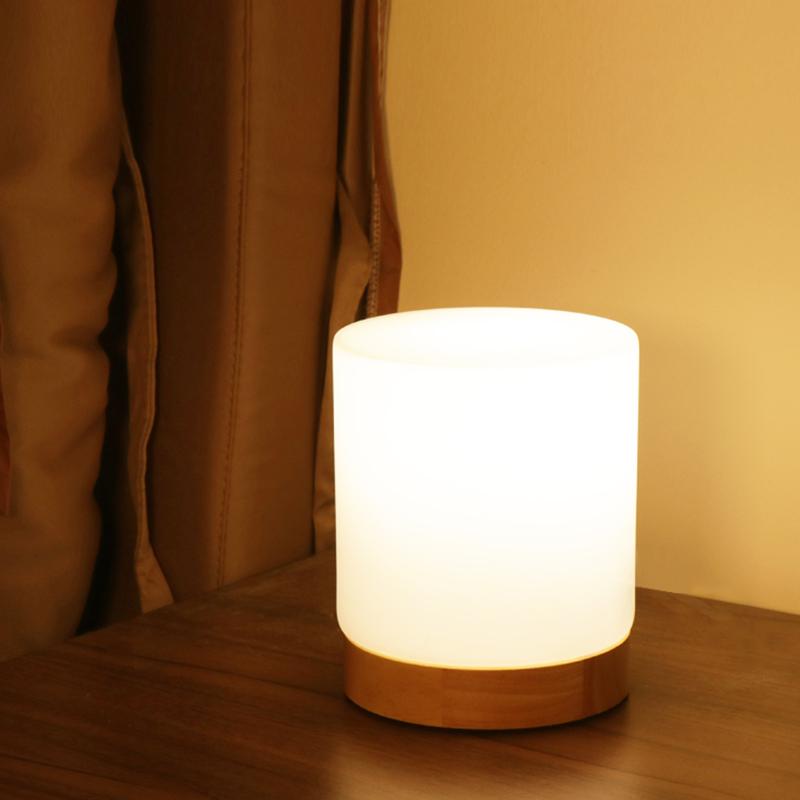 Auralis Mini Glass Table Lamp With Touch-Activated 360-Degree Lighting